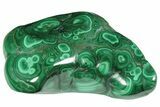 Vibrant, Polished Malachite Specimen - Congo #233313-1